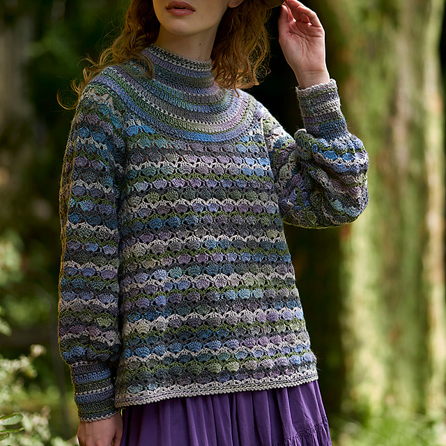 p.25 Purple High-neck Pullover