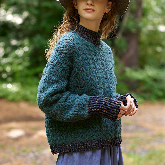 Ravelry: p.29 Crochet Pullover pattern by Mariko Oka (岡まり子)