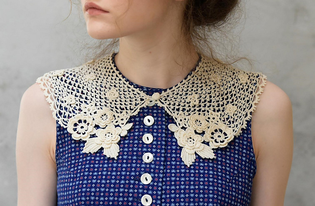 p.16 Detachable Irish Crochet Collar