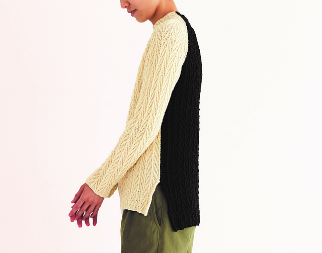 03 Bi-color Raglan Sweater