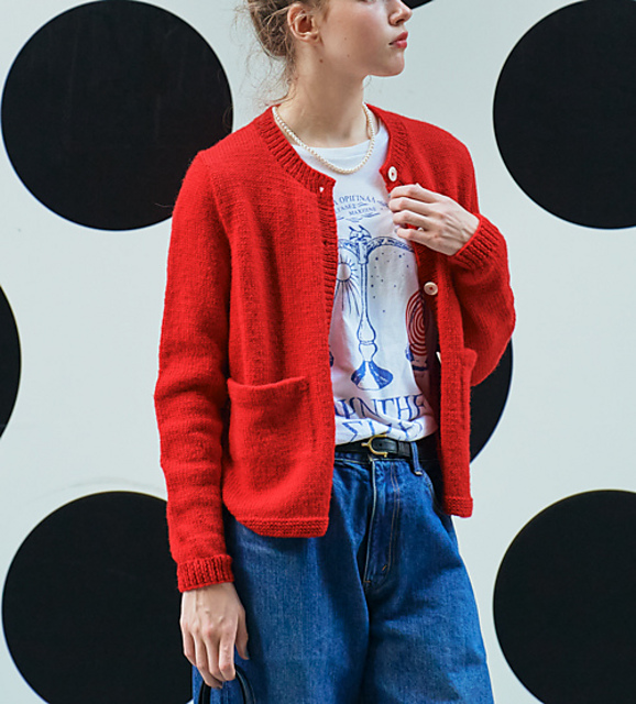 Ravelry: 06 Red Cardigan pattern by mikiko umemoto
