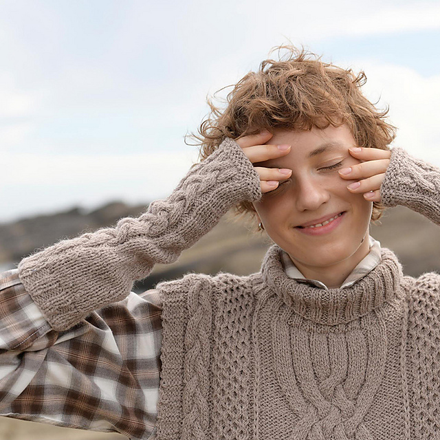 p.20 Light Brown Armwarmer
