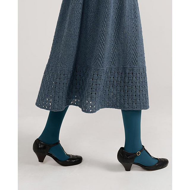 Herringbone and Grid Skirt