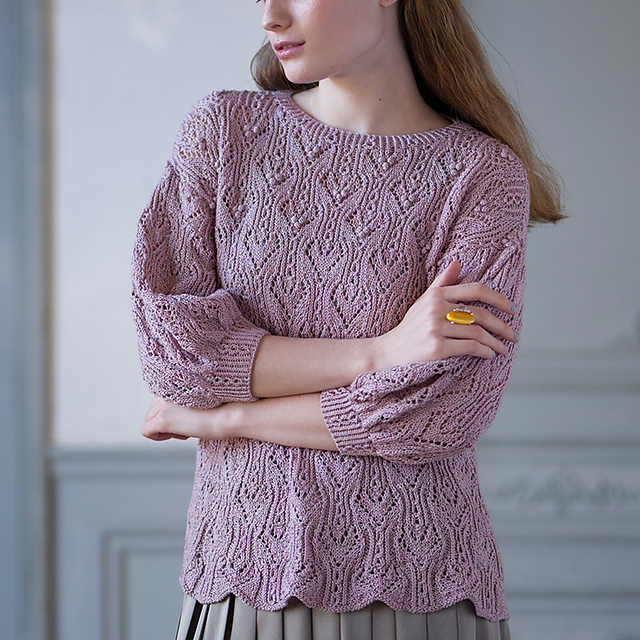 Ravelry: #09 Tuck Sleeve Pullover pattern by Hitomi Shida