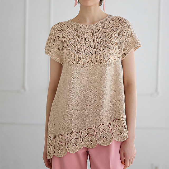 p.84 Irregular Hem Pullover