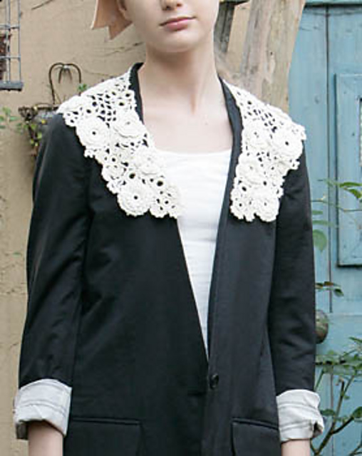 X. Irish Crochet Lace Collar