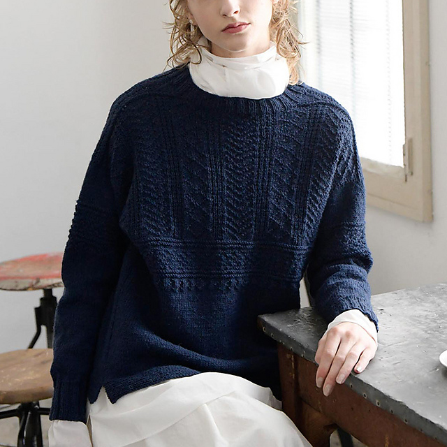 p.11 Navy Guernsey