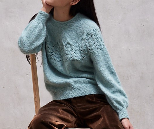 #04 Lace Pattern Circular Yoke