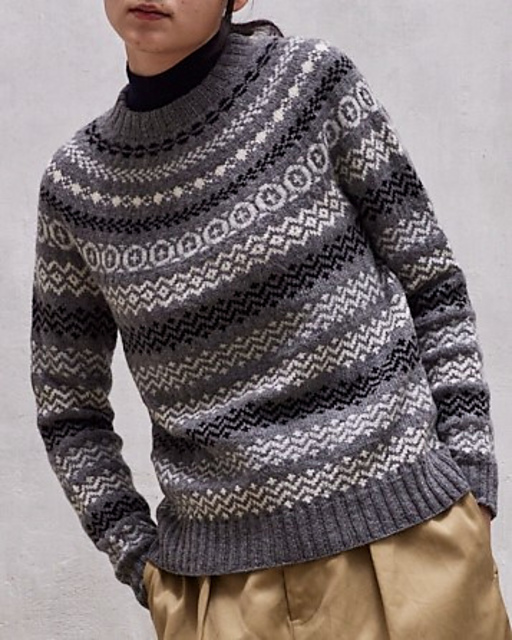 #06 Monotone Fairisle Pullover