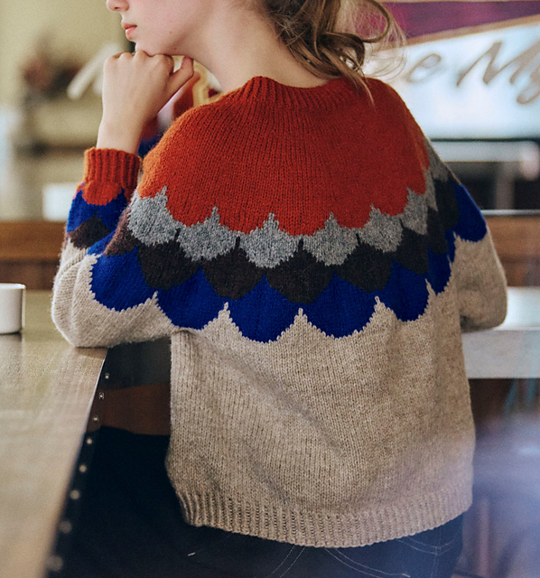 Ravelry: 01 Scallop Yoke pattern by mikiko umemoto
