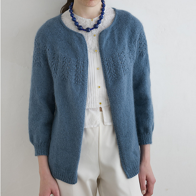 p.29 Blue Cardigan