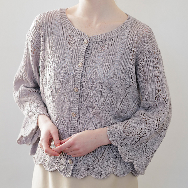 Ravelry: p.84 Scallop Edge Cardigan pattern by Hitomi Shida (志田