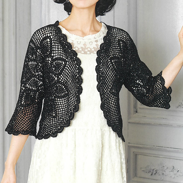 #16 Crochet Semicircle Cardigan