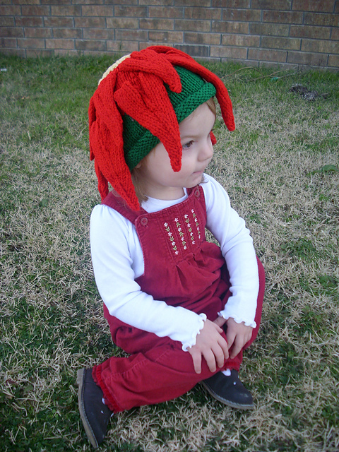 Christmas Poinsettia Flower Hat