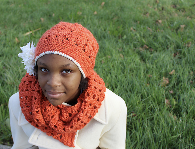 Orange Grove hat&shawl