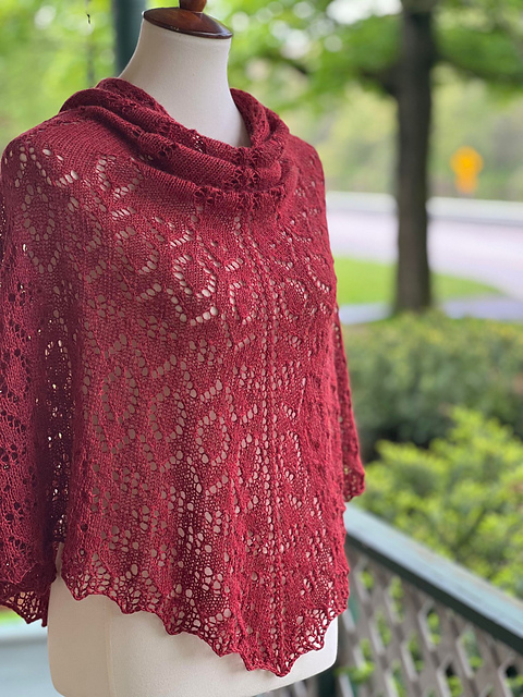 Ash and Diamonds Shawl