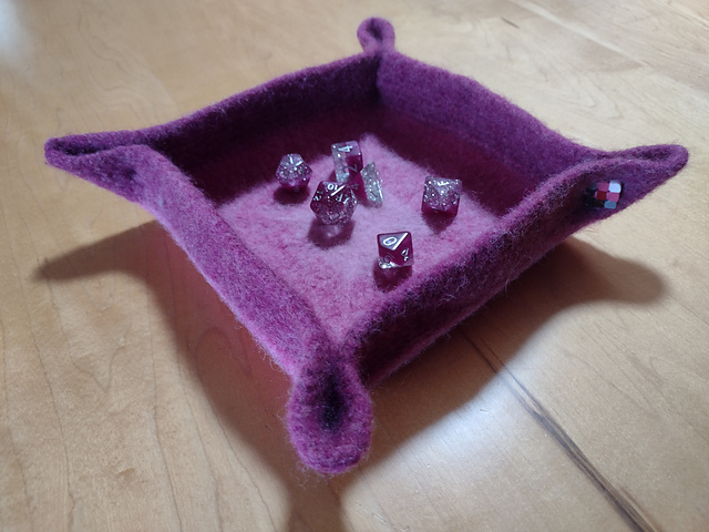 Felted Dice Trays