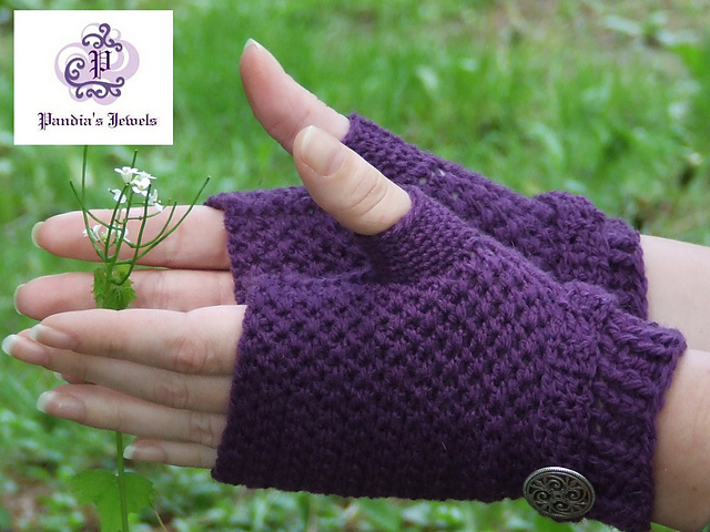 Color Me Purple Mitts