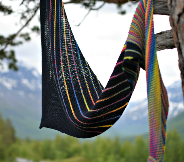 Shawl Askew / Sjal på Skrå
