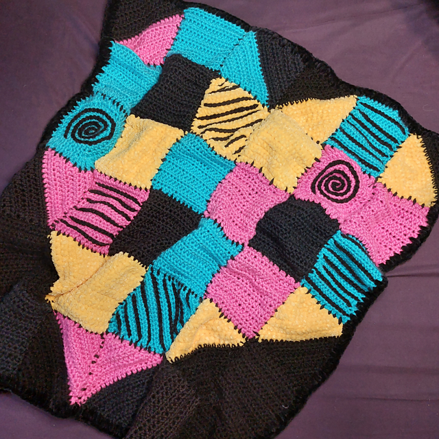 Sally's Patchwork Heart Baby Blanket