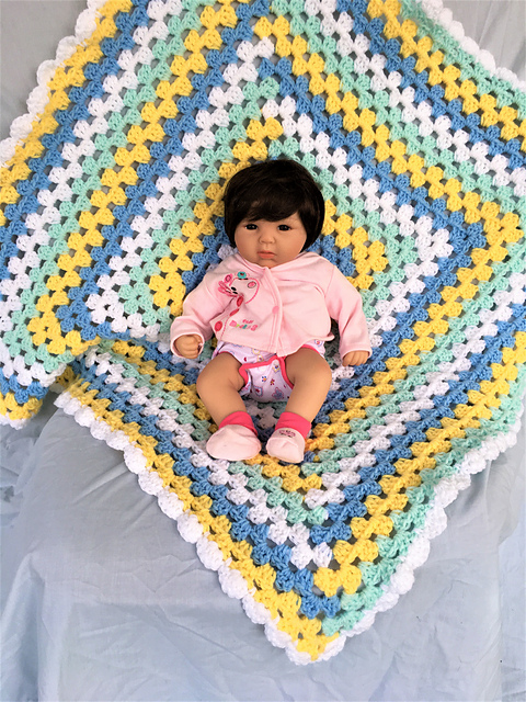 Log Cabin Baby Blanket