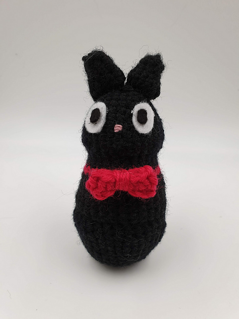 Black Cat JiJi Egg Cosy, Studio Ghibli Inspired