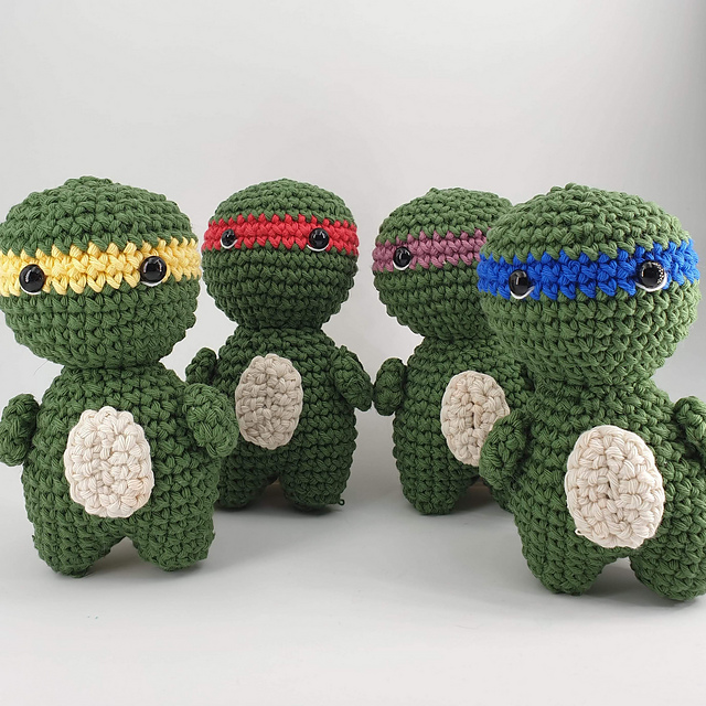 Hiro Turtle Knit／teloplan Ninja Turtle ~ Addi, Sentro, Circular Knitting - YouTube