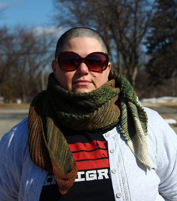 Ravelry Kettle Moraine Forest Shawl pattern by Eemale