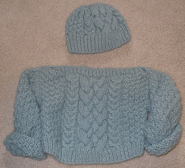 Aran Pullover & Hat