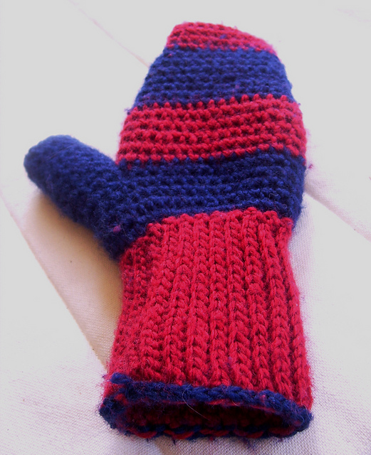 Child's Thermal Crochet Mittens