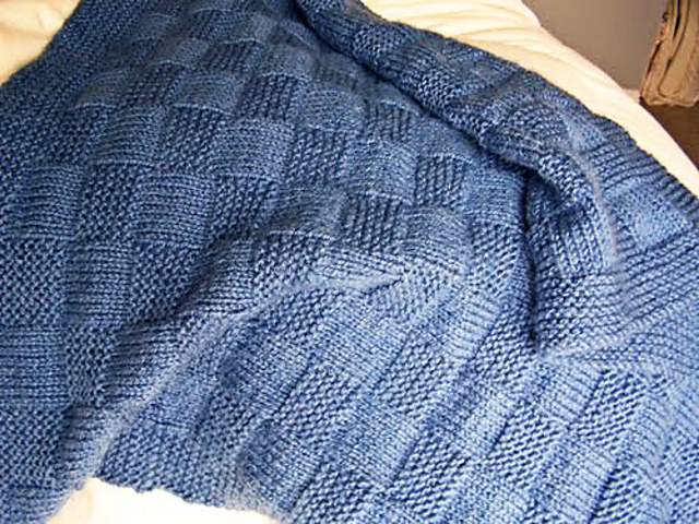 Garter Block Baby Blanket
