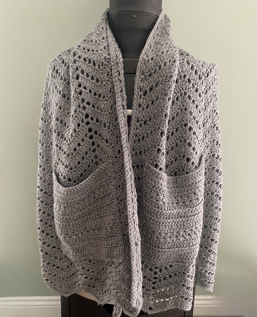 Ripple Pocket Shawl