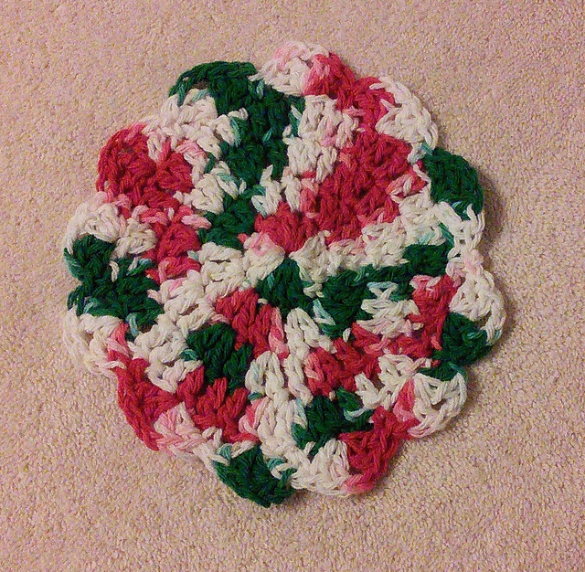 NoGrinch's Flower Dishcloth or Scrubbie