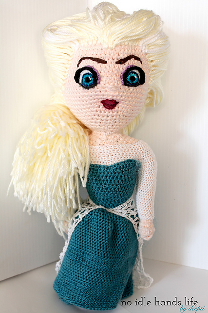 Elsa Inspired Crochet Doll