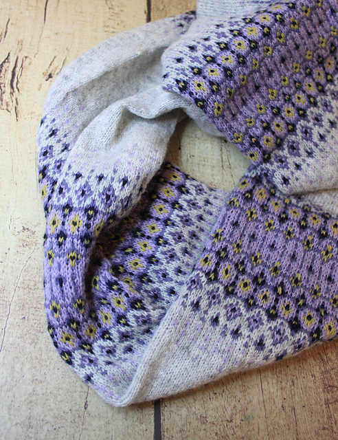 Blooming Frost Infinity Scarf