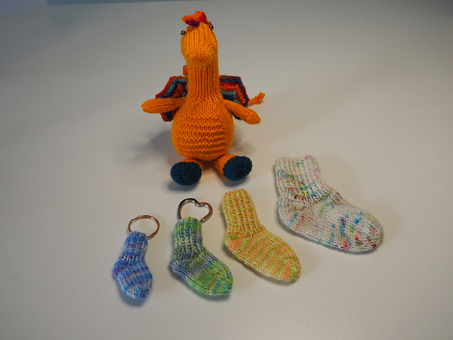 Baby socks with Boomerang heel