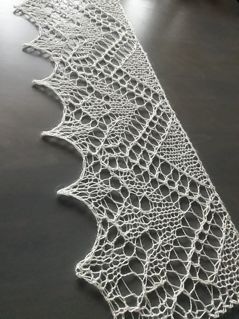 Raspberry Leaves - Lace Edging