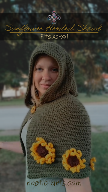 Sunflower Hooded Shawl