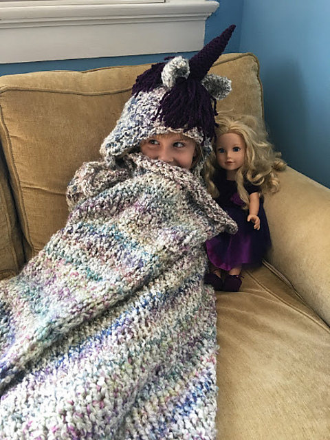 Wrapped in Magic Unicorn Blanket