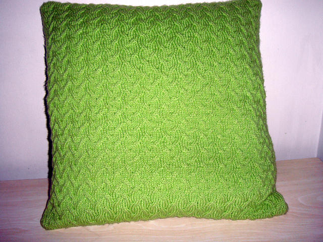 Cabled Fabric Cushion