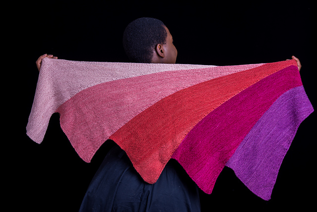 Colour Block Shawl