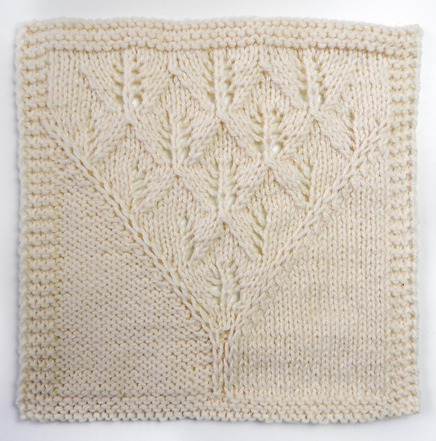 Traveling Afghan Knit square 2