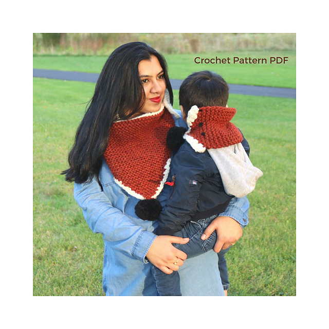 Tunisian Foxy Scarf and Cowl