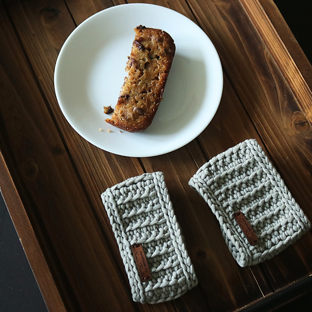 Tunisian Ribbed Cup Cozy