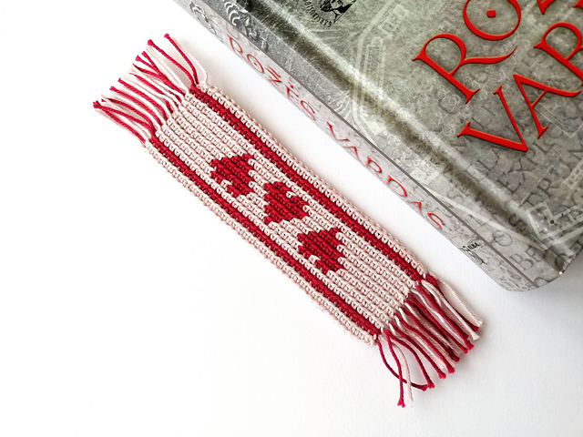 Bookmark with hearts