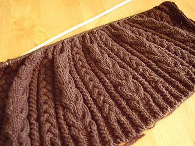Longline Cabled Cardigan