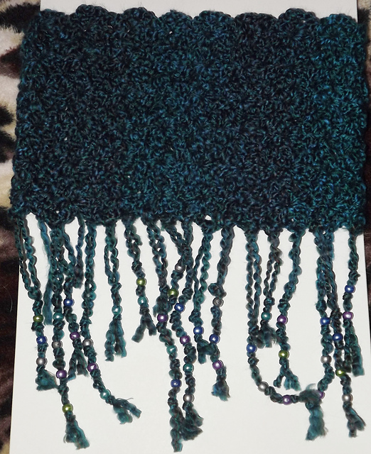 Open Shell Cowl with Tassels