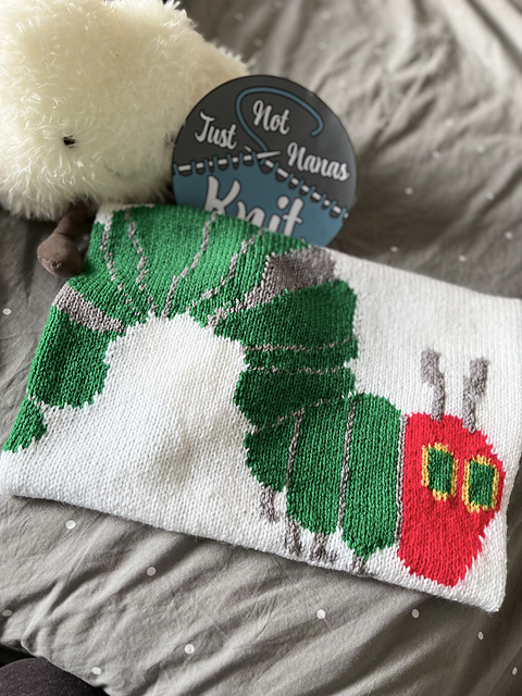 Caterpillar baby blanket