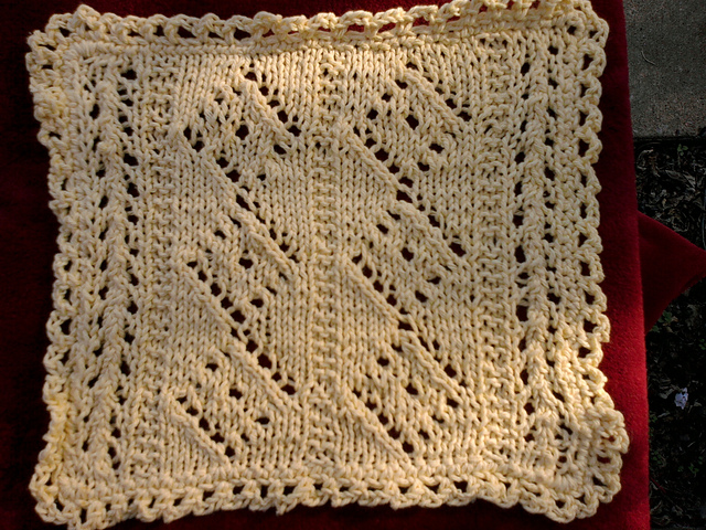 Diamond Panel Dishcloth