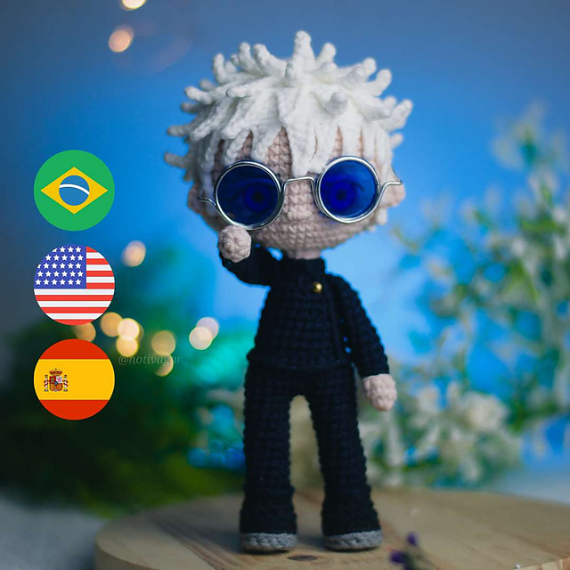 Ravelry: Satoru Gojo pattern by Thamires Kaled